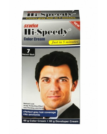 رنگ مو مردانه-  شماره 7- Natural black -hi speedy